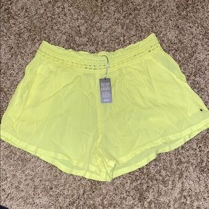 Aerie Lounge/Beach Shorts - Neon Yellow